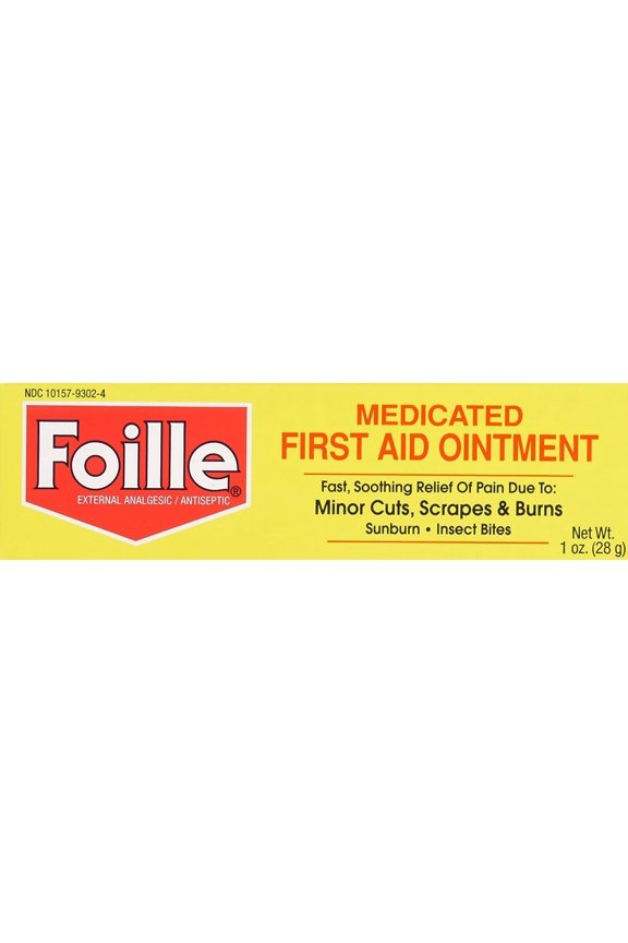 Foille Medicated First Aid Ointment with Benzocaine 5.0% Tube - 1 Oz