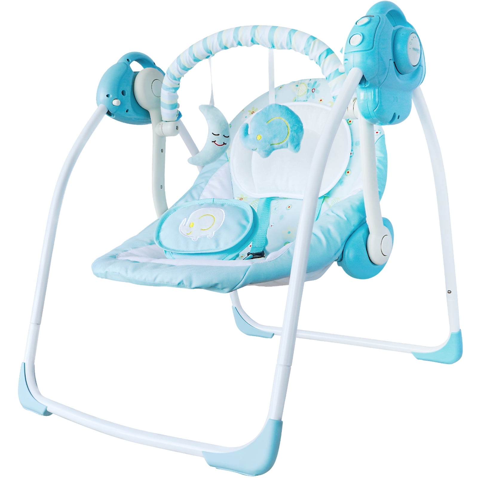 Portable 6-Speed Baby Swing With Music And Cushioned France