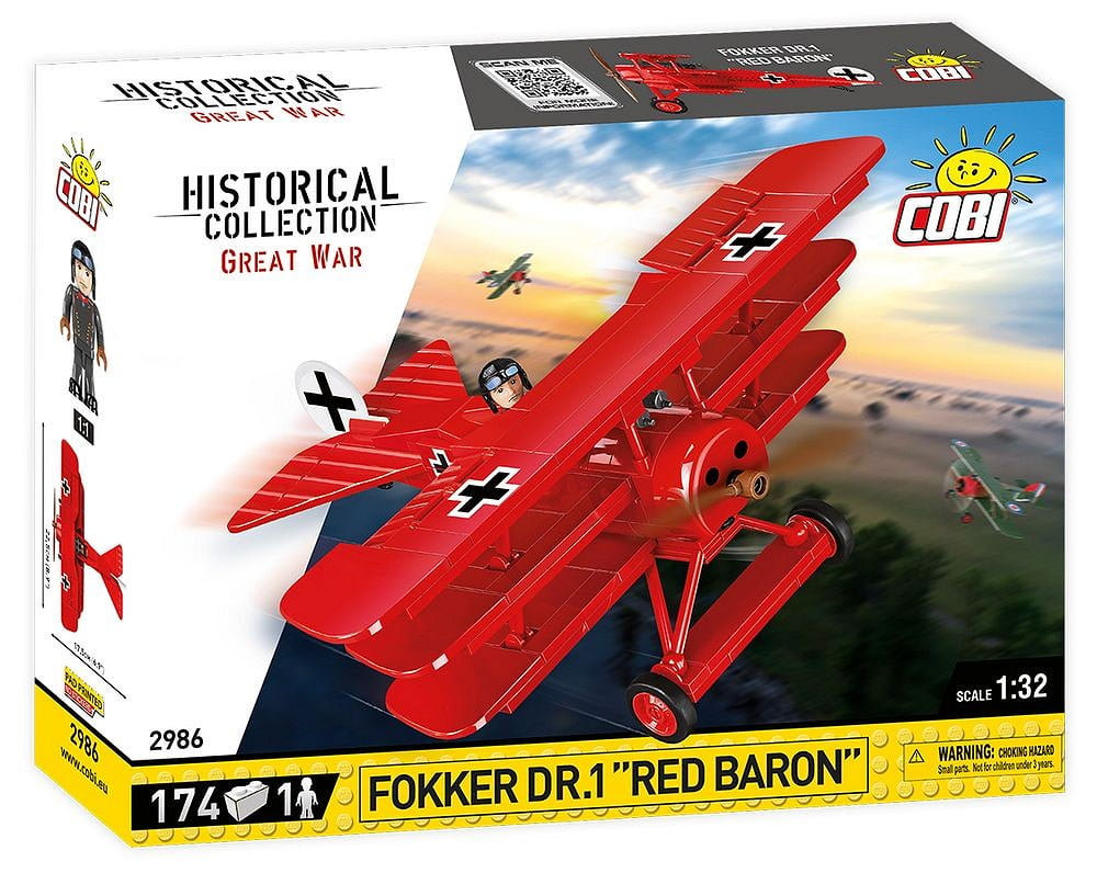 COBI WWII Dewoitine D.520 Plane Model Kit – 335 Bricks, 1:32 Scale, Movable Parts & Display Stand