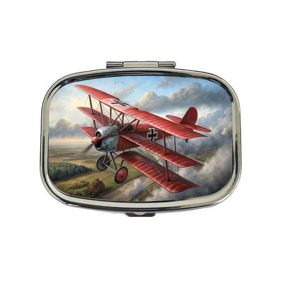 Fokker Dr.I Triplane WWI German Fighter Plane Small Travel Handbag Pill Box Case