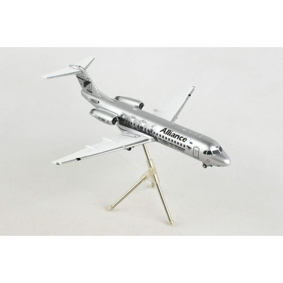 Fokker F70 Commercial Aircraft "Alliance Airlines" Silver Met 1/200 Diecast Model Airplane by GeminiJets