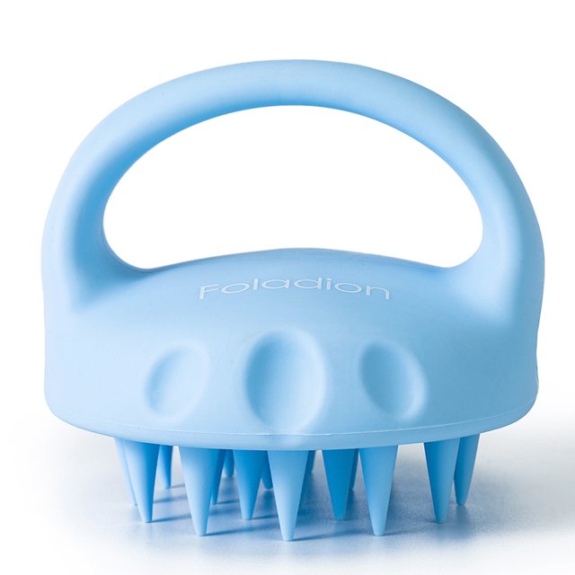 Foladion Silicone Manual Scalp Massager Exfoliator Waterproof Head Scrubber Shampoo Brush Soft