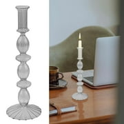 Folamadak Home Decoration Candle Holder Artist Handmade Vase Exquisite Glass Candlestick Wedding Birthday Dinner Home