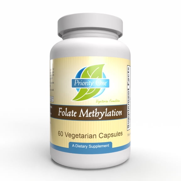 Folate Methylation (60 Vegetarian Capsules) Folate Methylation, synergistic support for the methylation process.*