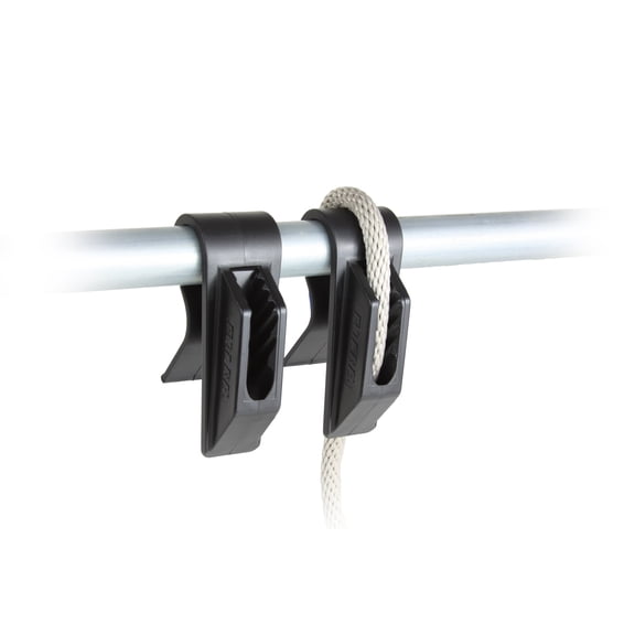 Folbe F045 - Quick Tender - Boat Fender Hanger Adjuster Clip (Set of 2) - Fits 1 1/4" (32 mm) Rails - Black