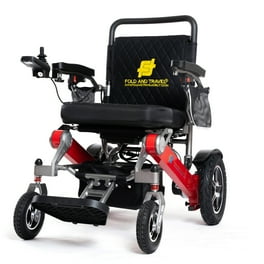 Fold And Travel Auto Folding Electric Wheelchair Power Wheel Chair BLACK Walmart