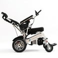 thumbnail image 1 of Fold And Travel Manual Recline Lightweight Foldable Remote Control Portable Electric Power Wheelchair - Silwer Frame with 2 Batteries, 1 of 6