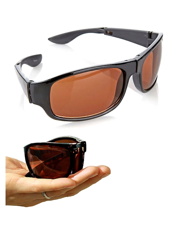 Fold Aways Sunglasses Deluxe- Single (Black)
