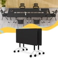 thumbnail image 1 of Fold Conference Room Tables on Wheels, Modern Mobile Flip Top Stackable Training Meeting Table for Office Classroom, 1 of 7
