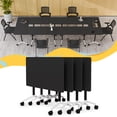 thumbnail image 1 of Fold Conference Room Tables on Wheels, Modern Mobile Flip Top Stackable Training Meeting Table for Office Classroom, 1 of 7