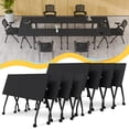 thumbnail image 1 of Fold Conference Room Tables on Wheels, Modern Mobile Flip Top Stackable Training Meeting Table for Office Classroom, 1 of 7