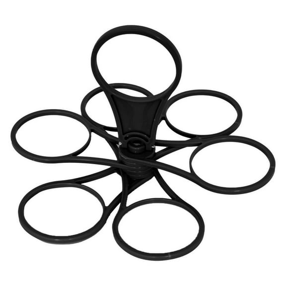 Fold Cup Caddy For Drink Portable Holder With Handle Reusable Pocket Size Sturdy & Hot Drinks For Coffee Take Out 6 Cups Glass Rack Tabletop Organizer