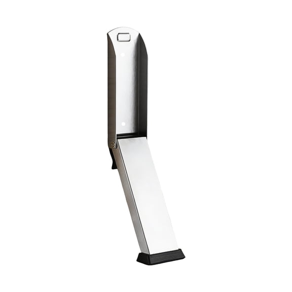 Fold-Down Door Stop Steel Kickdown Door Stop with Rubber Tip for Home Office Interior Entry and Daily Control Use