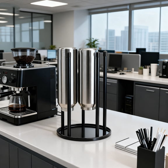 Fold Hode 5 Bottle Stainless Steel Multifunctional Kitchen Drying Rack Eco-Friendly Storage Rack for Plastic Bottles and Bags(Black,1Pcs) NCHKUN