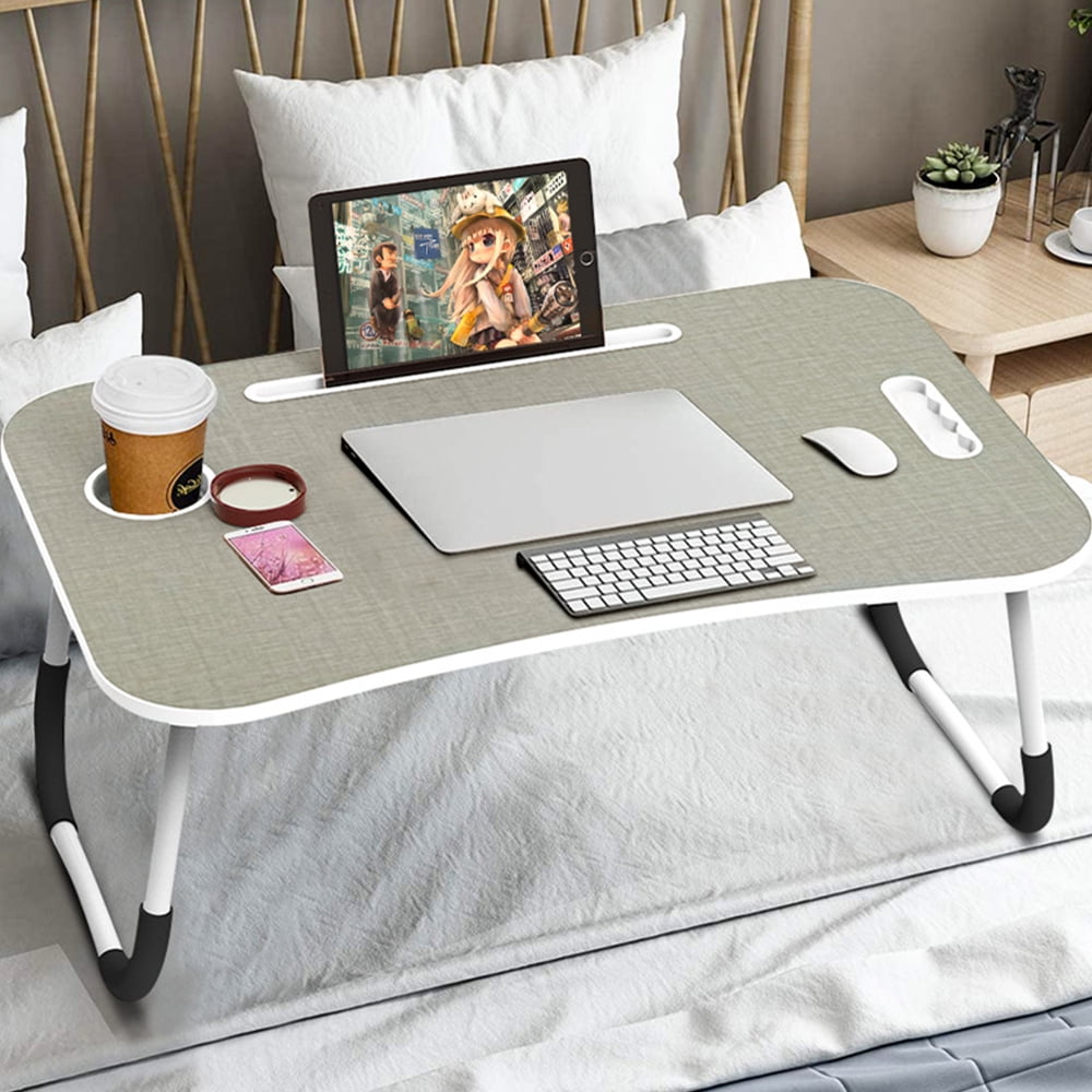 Simple Foldable Multifunction Sofa Bed Laptop Table Eating Studying On Sofa  Bed Portable Anti-skid Table Office Furniture Lf714 - Computer Desks -  AliExpress