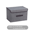 thumbnail image 1 of Fold Non Woven Fabric Storage Box Gray Home Supplies Clothing Underwear Sock And Kid Toy Storage Organizer Cosmetics, 1 of 8
