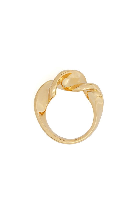 Fold Ring Female European And American Ins Cold Wind Simple Exaggerated Ring