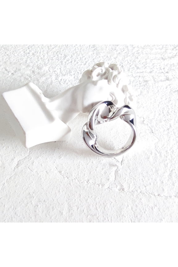 Fold Ring Female European And American Ins Cold Wind Simple Exaggerated Ring