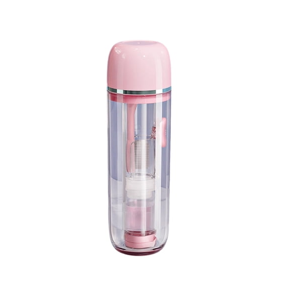Fold Travel Toothbrush Set 3 - in - 1 with Dental Toiletry Cup Toothpaste Container, Portable for Camping Hiking Business Trips (Pink)
