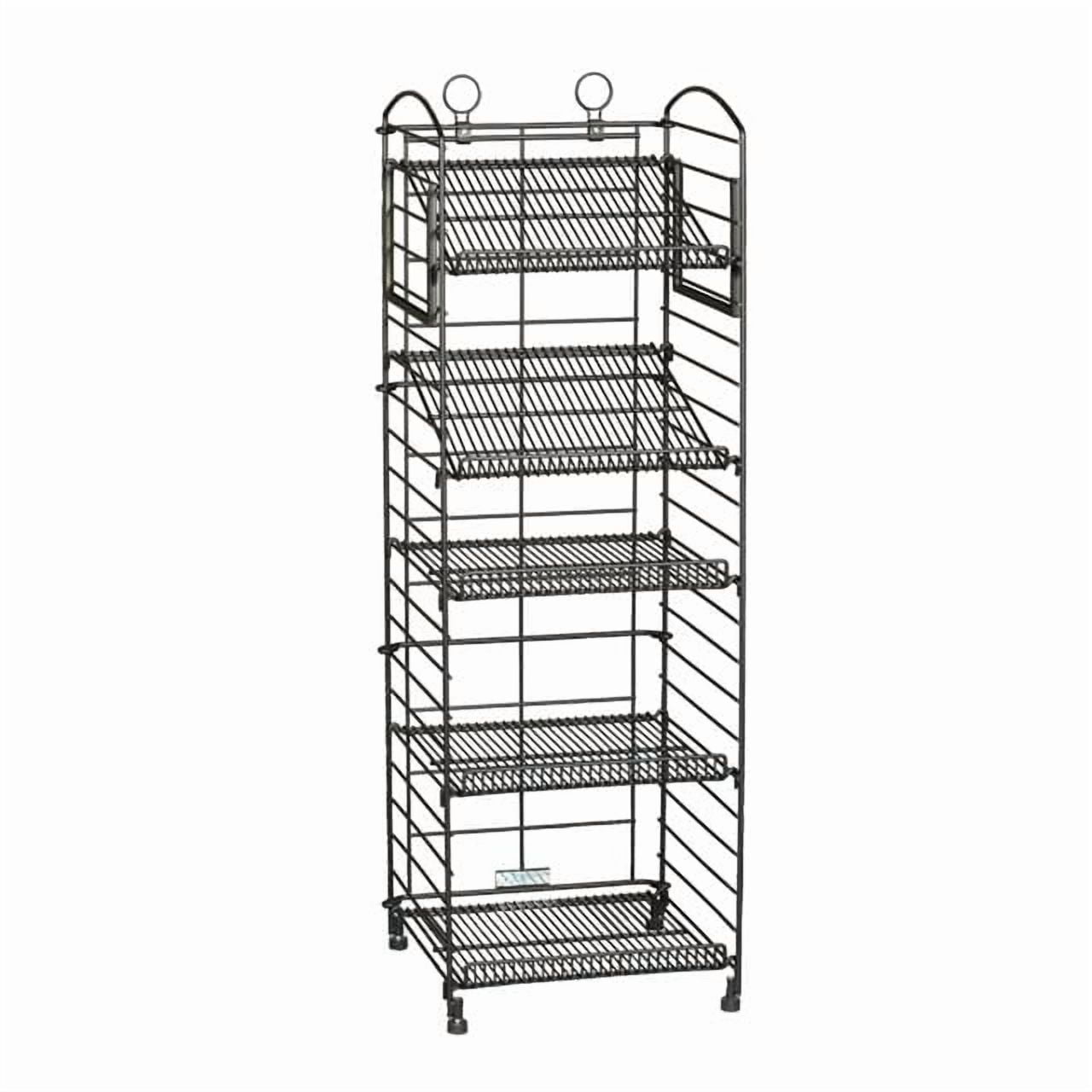 Fold Up Wire Display Rack | (5) Shelf | Black - Walmart.com