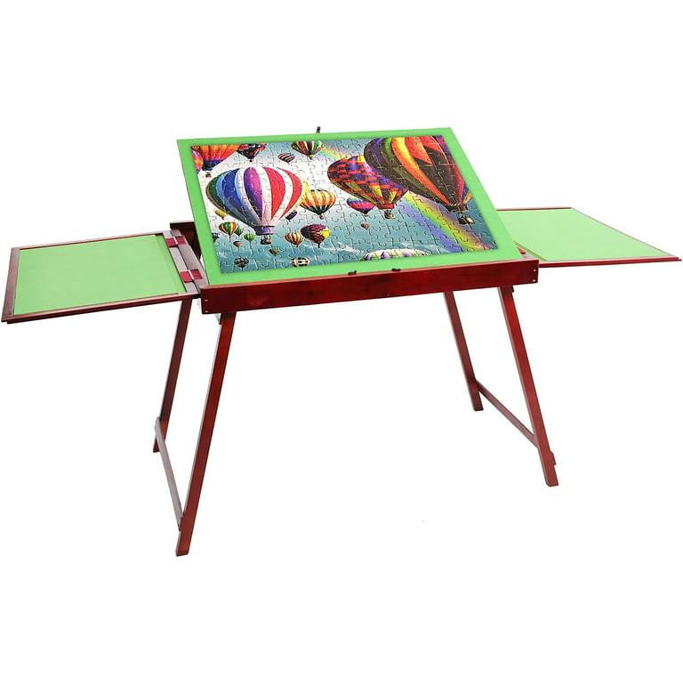 Jumbo Jigsaw Puzzle Table - Portable Work Surface, Organizer, and