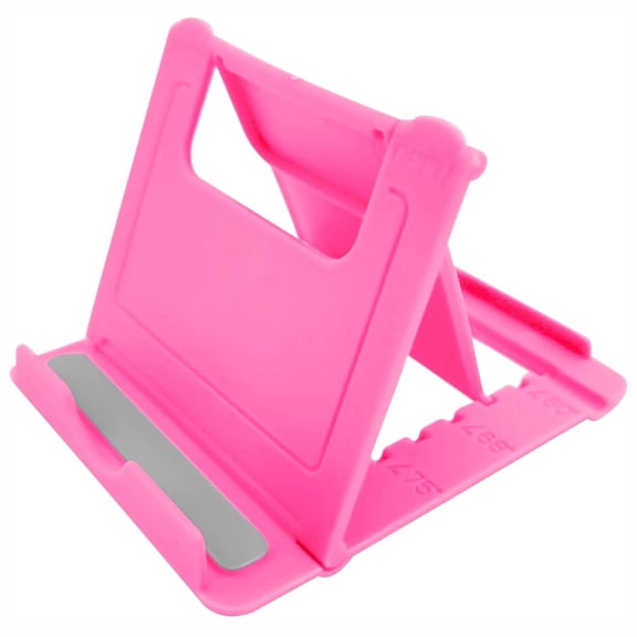 Fold-up Pink Stand for Amazon Fire Max 11 (2023) - Holder Travel Desktop Cradle Dock Foldable Pocket Size Slim Compact Compatible With Amazon Fire Max 11 (2023) Tablet