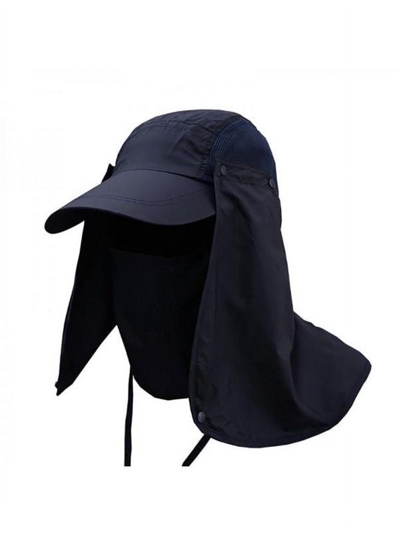 Folda Sun Cap, Fishing Hats, Sunshade UV Protection Caps with Neck Flap Face Shield