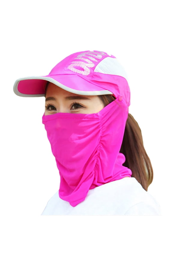 Folda Sun Cap, Fishing Hats, UPF 50+ Protection Caps with Face Mask Neck Flap