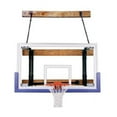thumbnail image 1 of FoldaMount46 Triumph Steel-Glass Side Folding Wall Mounted Basketball System, Saddle Brown, 1 of 1
