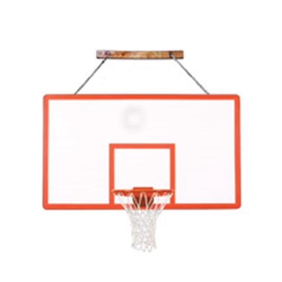 FoldaMount82 Performance Steel-Fiberglass Side Folding Wall Mounted Basketball System, Black