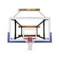 thumbnail image 1 of FoldaMount82 Triumph Steel-Glass Side Folding Wall Mounted Basketball System, Grey, 1 of 1