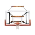 thumbnail image 1 of FoldaMount82 Victory Steel-Glass Side Folding Wall Mounted Basketball System, Royal Blue, 1 of 1