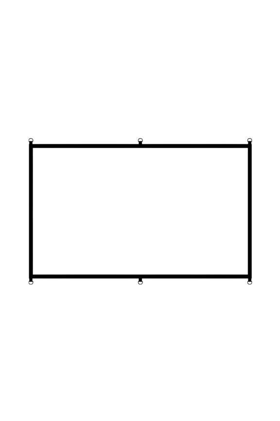 Foldable 16:9 Aspect D Rings Projection Screen Polyester Materials For Indoor Outdoor Entertainment