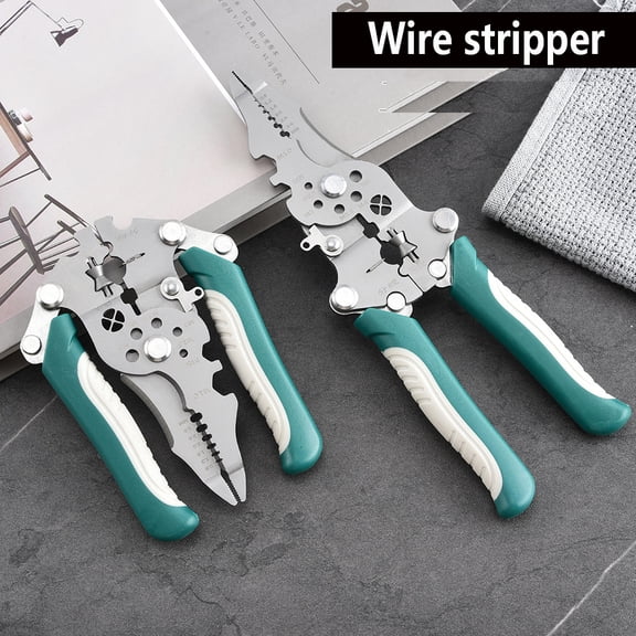 Foldable 18-in-1 Wire Stripping Pliers Crimping Tool - Multifunctional Electrician Pliers, Professional-Grade Electrician Tools | Compact Folding Design for Secure Connections and DIY Projects