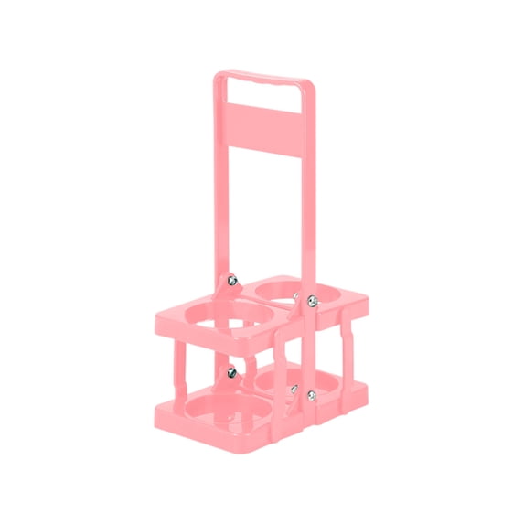Foldable 2 Bottle Drink Carrier Portable Bottle Holder Handheld Two Cup Caddy for Outdoor Party