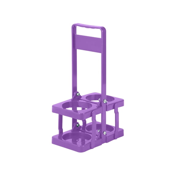 Foldable 2 Bottle Drink Carrier Portable Bottle Holder Handheld Two Cup Caddy for Outdoor Party