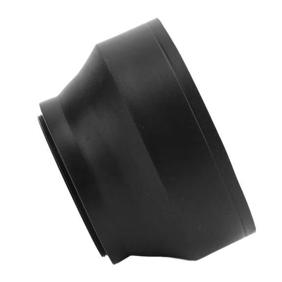 Foldable 3-Position Camera Lens Hood with Metal Ring & Rubber Body for Anti- and Lens Protection