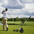 thumbnail image 1 of Foldable 3 Wheel Golf Push Cart, Lightweight Collapsible Golf Trolley with Foot Brake, One Second to Open and Close Compact Pull Caddy Cart, 1 of 14