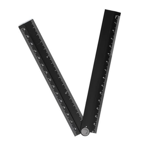 Foldable 30cm Metric Rulers Aluminum Geometric Measuring Tool Precisions Measurement Tool for & Classroom Use