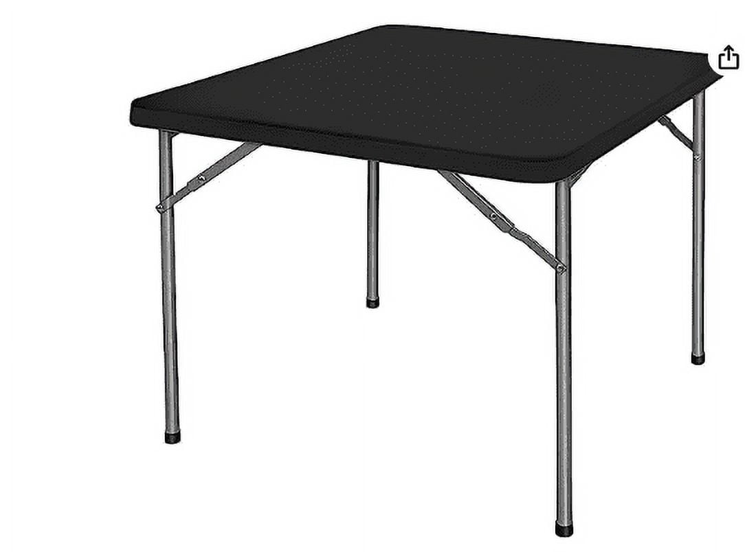  Edtian Folding 6ft Outdoor and Indoor Foldable Ideal for  Camping and Picnic, Portable and Easy to Set Up, Perfect as a Card Craft  Table, Black : Patio, Lawn & Garden