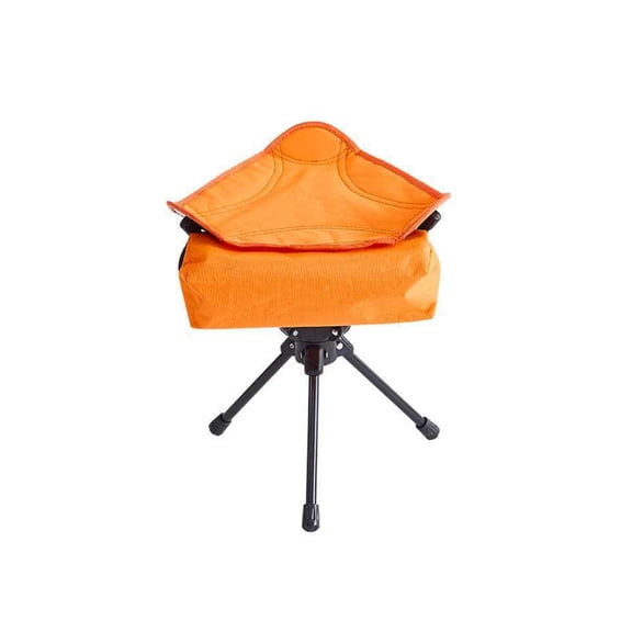 Foldable 360 Degree Rotating Stool With Storage Bag Portable Chair Triangle Stool for Camping Tailgating Setup