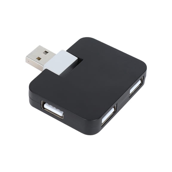 Foldable 4-Port USB 3.0 Hub 5Gbps High-Speed Data Hub with Spaced Ports, Plug-and-Play for Laptop, Desktop & Smart TV