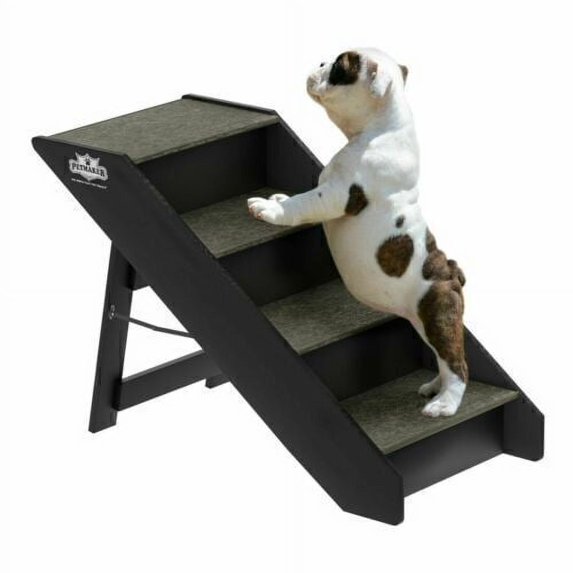 Foldable 4 Steps Wooden Pet Stairs
