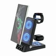 thumbnail image 1 of Foldable 4-in-1 Wireless Charging Station with Alarm Clock for Galaxy S25/S24/S23/Z Flip/Z Fold Series, Galaxy Watch 8/7/Ultra/Classic/FE/6, and Galaxy Buds., 1 of 8