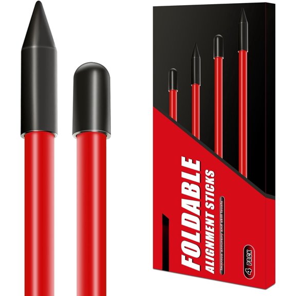 Foldable 40" Golf Alignment Sticks 4 Pack - Posture Correction and Shot Accuracy Golf Aid