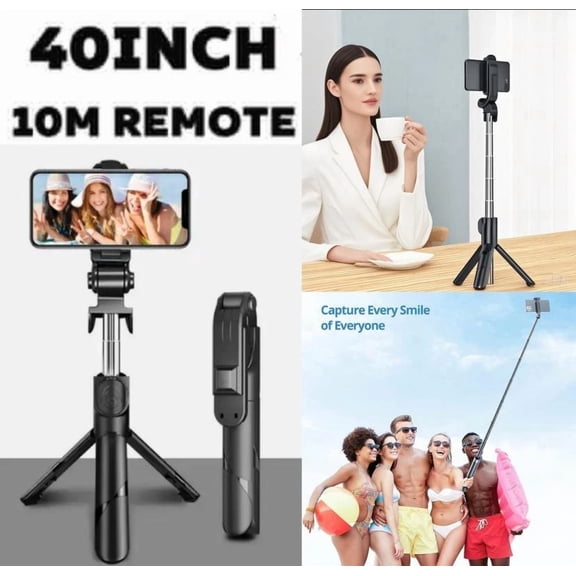 Foldable 40" Selfie Stick W/Bluetooth - Family Photos & Tiktok For All Phones