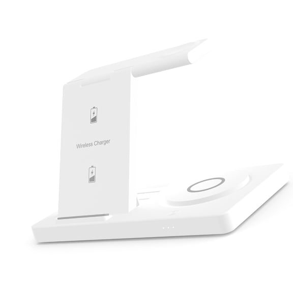 Foldable 5 In 1 Charging Dock For Smartphones Smartwatches Featuring Torches And Overburden Prevention