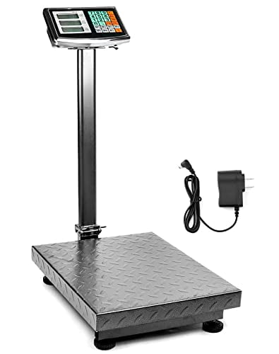 Foldable 600LB Weight Computing Postal Scale, Floor Platform Digital ...