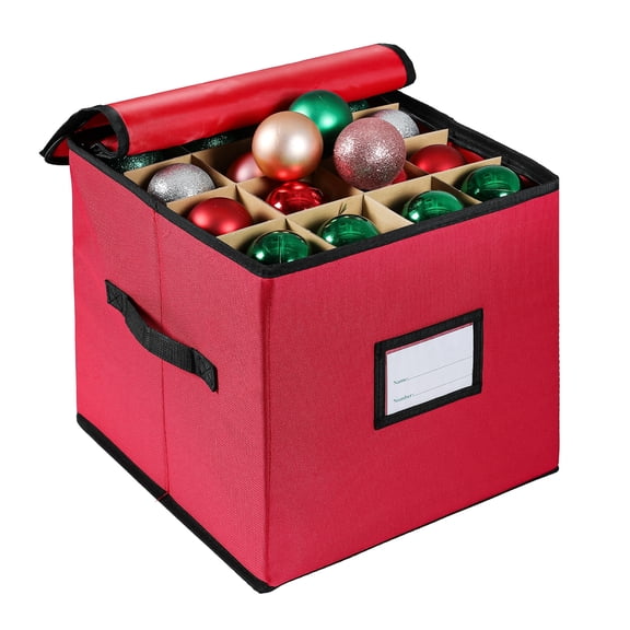 Foldable 64 Grids Storage Box Oxfords Fabric Construction Ideal for Christmas Light Arrangement