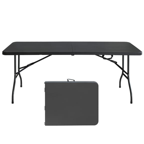 Foldable 6ft Table with Fixed Grip | For Camping and Picnic Set - ups | Waterproof Tabletop for Quick Clean - ups